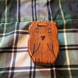 Wooden Owl Puzzle Box